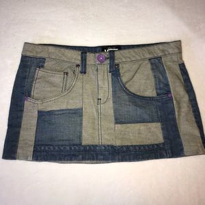Vans denim mini skirt